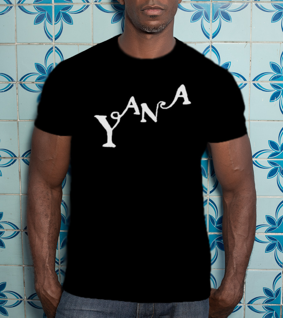 Yana Amy Curved Typography T-Shirt