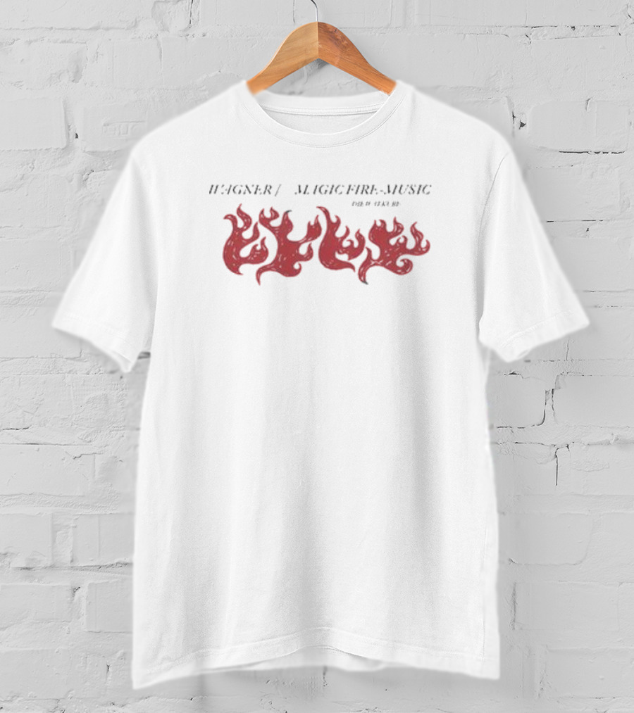 Wagner Magic Fire Music Red Flame Design By Worn Recs T-Shirt