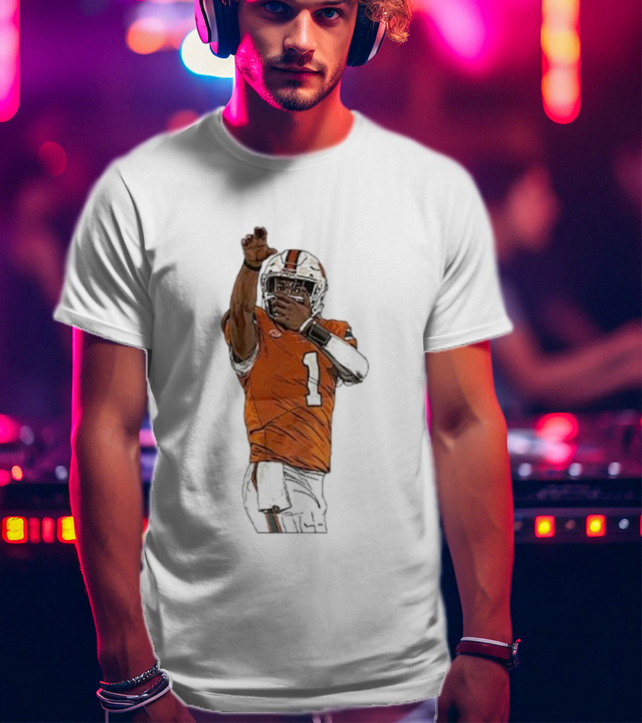 Cameron Ward Washington State Cougars Football Action Pose T-Shirt