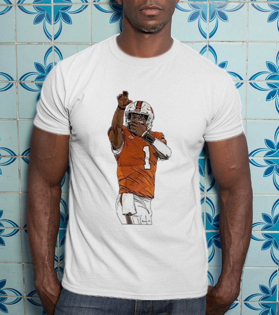 Cameron Ward Washington State Cougars Football Action Pose T-Shirt