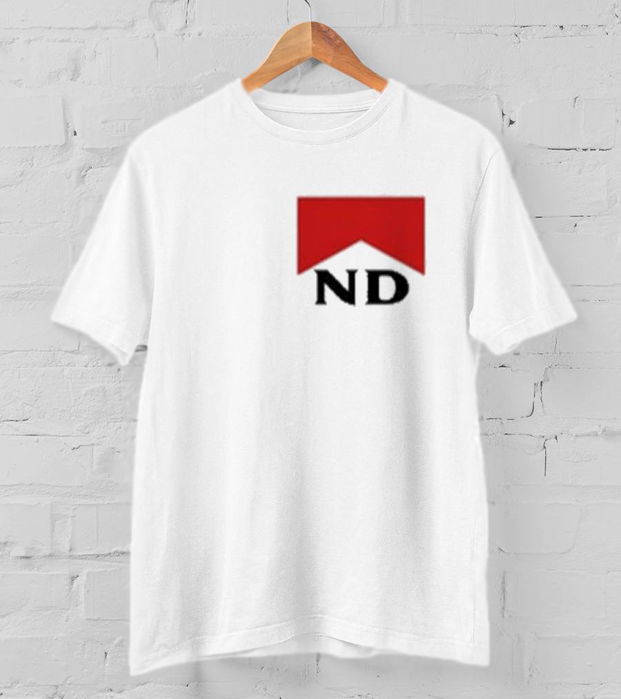 Nicotine Dolls ND Red Marlboro Style Badge T-Shirt