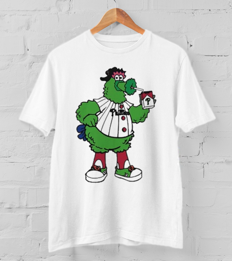 Philadelphia Phillies Mascot Smoking Pirate T-Shirt
