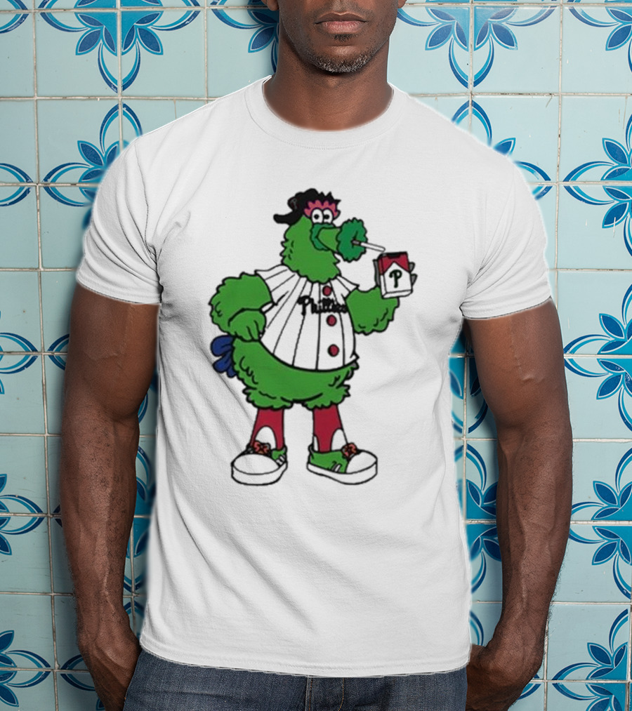 Philadelphia Phillies Mascot Smoking Pirate T-Shirt