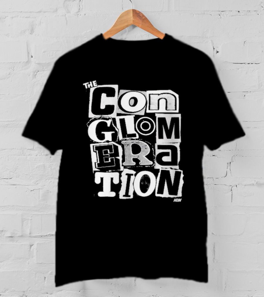 Pro Wrestling AEW The Conglomeration Top Rope Tuesday Black T-Shirt