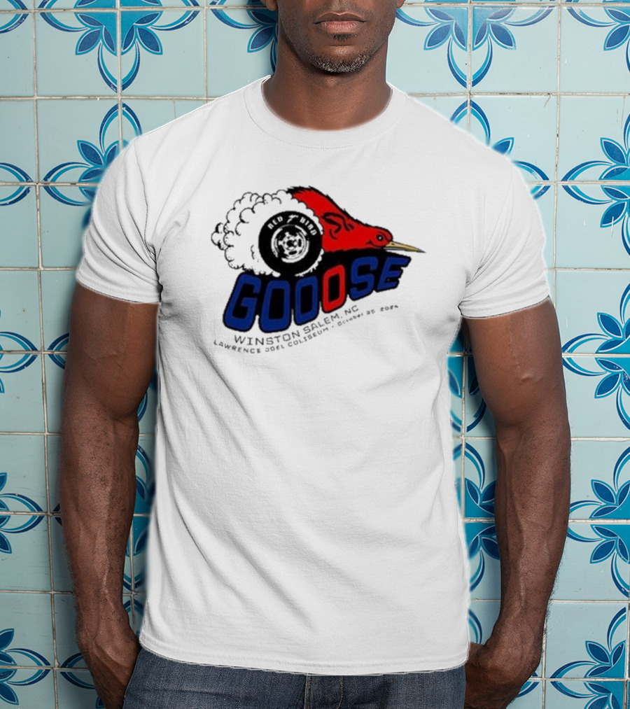 Goose Red Head Winston Salem NC Lawrence Joel Coliseum October 25 T-Shirt