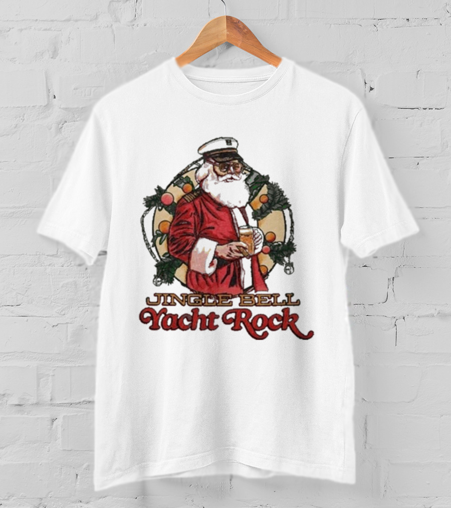 Middle Class Fancy Santa Jingle Bell Yacht Rock Christmas T-Shirt
