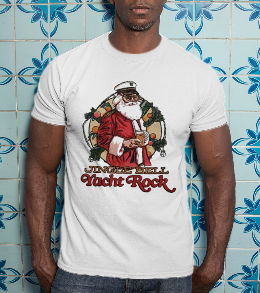 Middle Class Fancy Santa Jingle Bell Yacht Rock Christmas T-Shirt