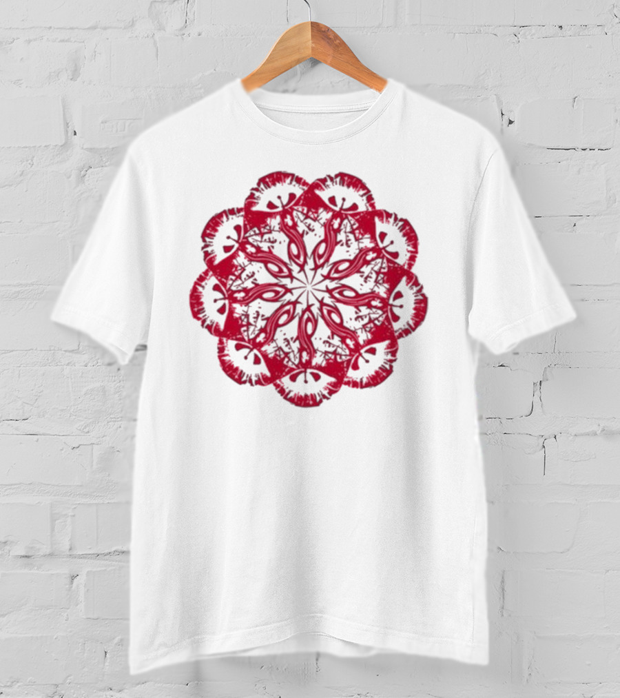 Slipknot Red Mandala Flower T-Shirt