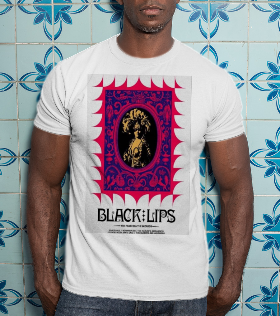 Black Lips With Poncho And The Wizards Santa Cruz San Luis Obispo T-Shirt