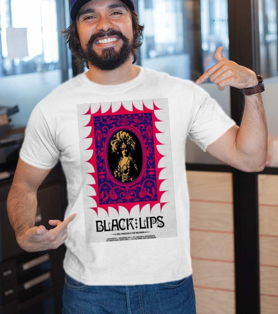 Black Lips With Poncho And The Wizards Santa Cruz San Luis Obispo T-Shirt
