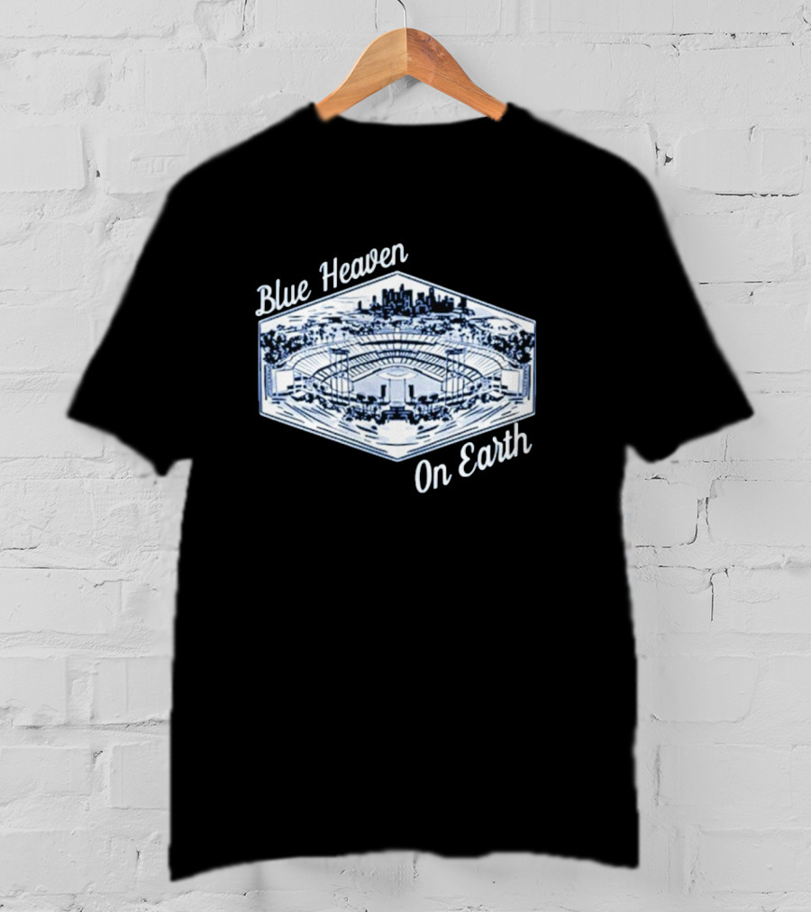 Los Angeles Dodgers Blue Heaven On Earth Stadium Skyline T-Shirt