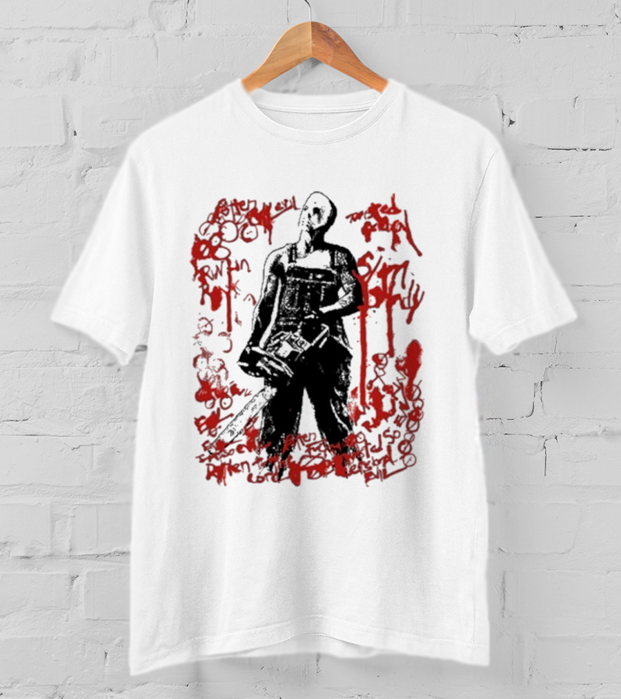 Eminem Blood Scrawl Chainsaw Man Horror T-Shirt