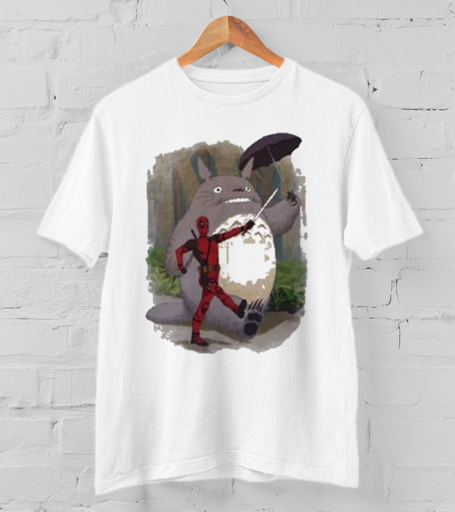 My Neighbor Totoro Deadpool Umbrella Adventure T-Shirt