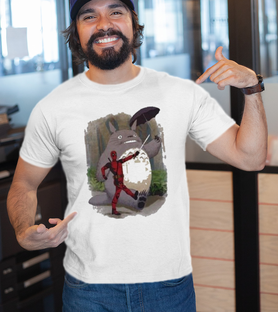 My Neighbor Totoro Deadpool Umbrella Adventure T-Shirt