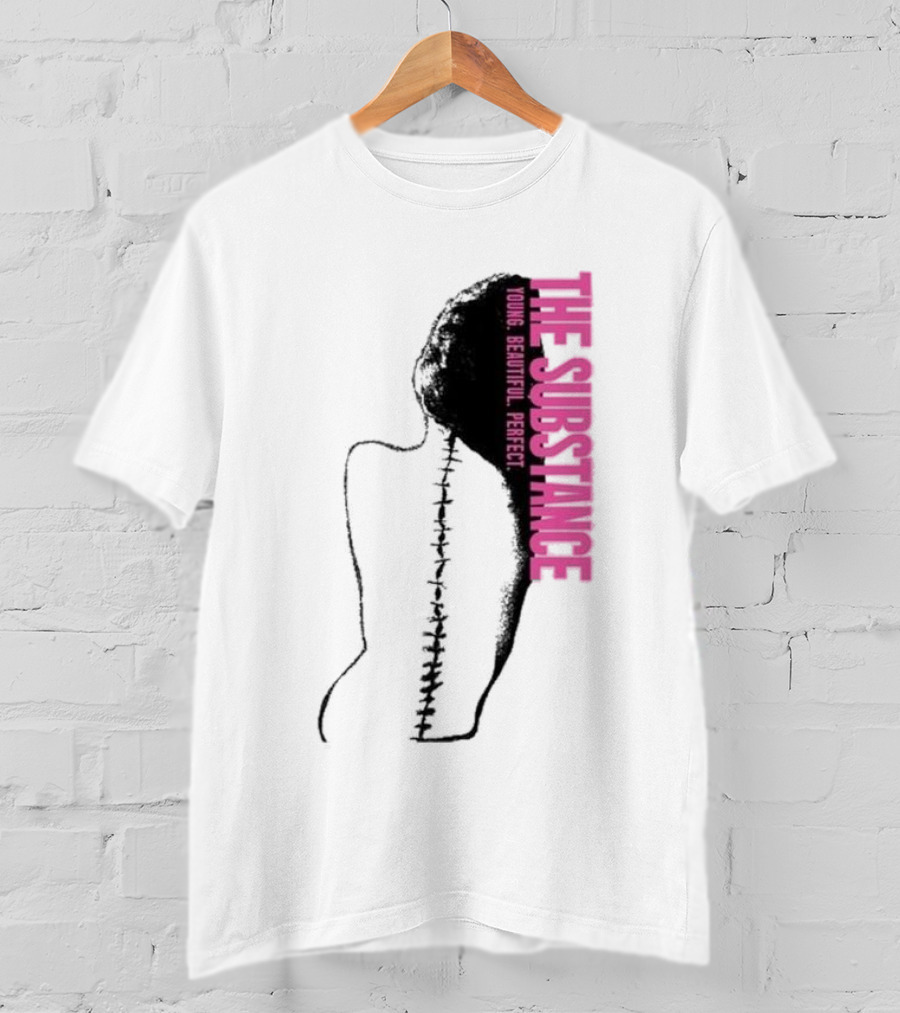 THE SUBSTANCE Young Beautiful Perfect Spine T-Shirt