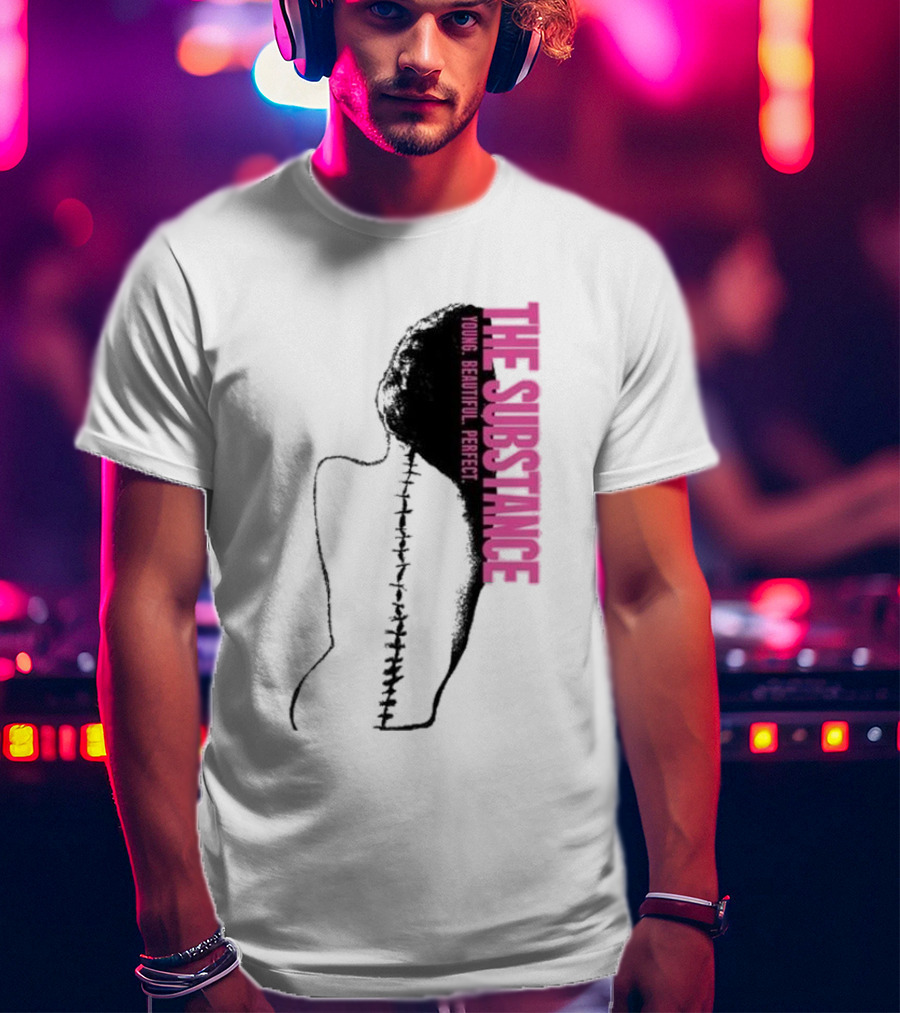 THE SUBSTANCE Young Beautiful Perfect Spine T-Shirt