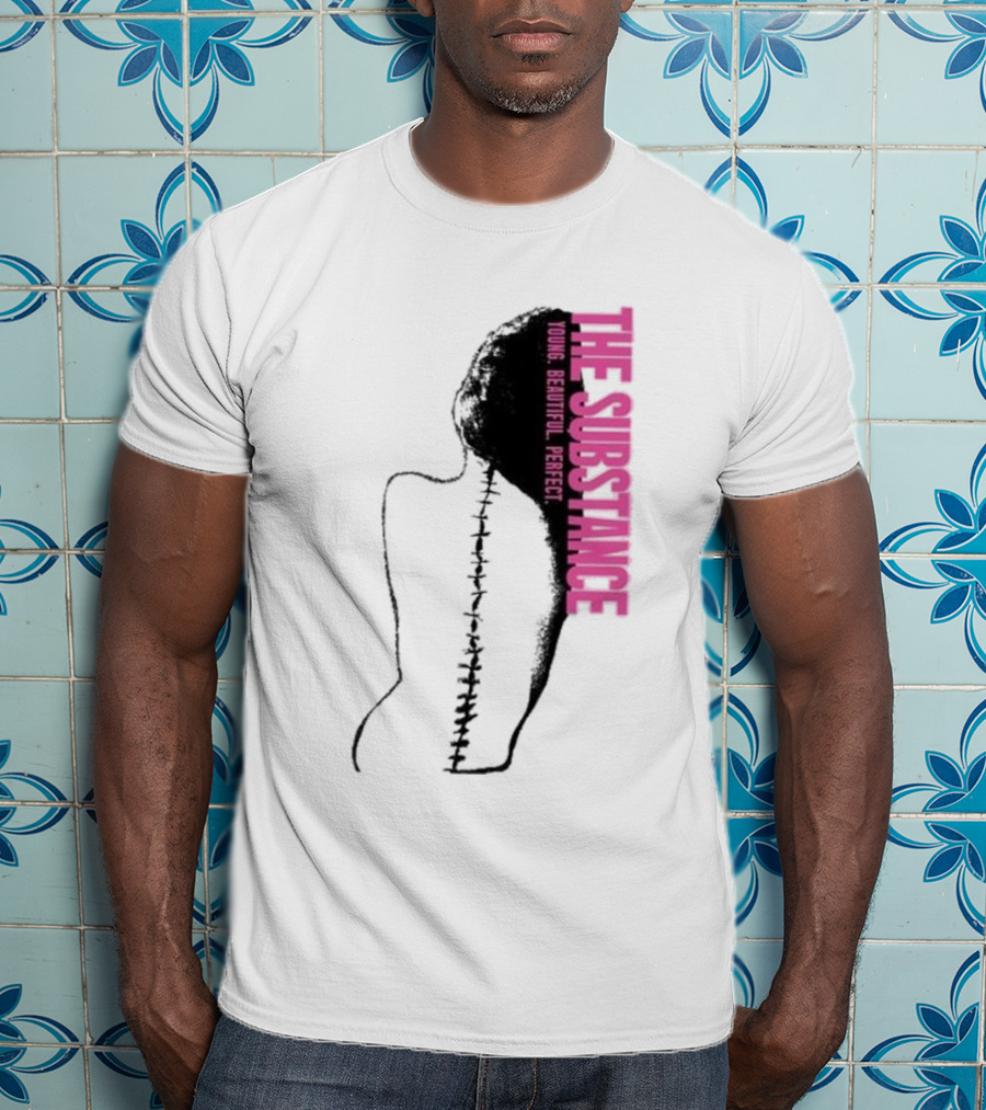 THE SUBSTANCE Young Beautiful Perfect Spine T-Shirt