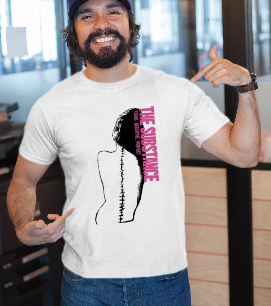 THE SUBSTANCE Young Beautiful Perfect Spine T-Shirt