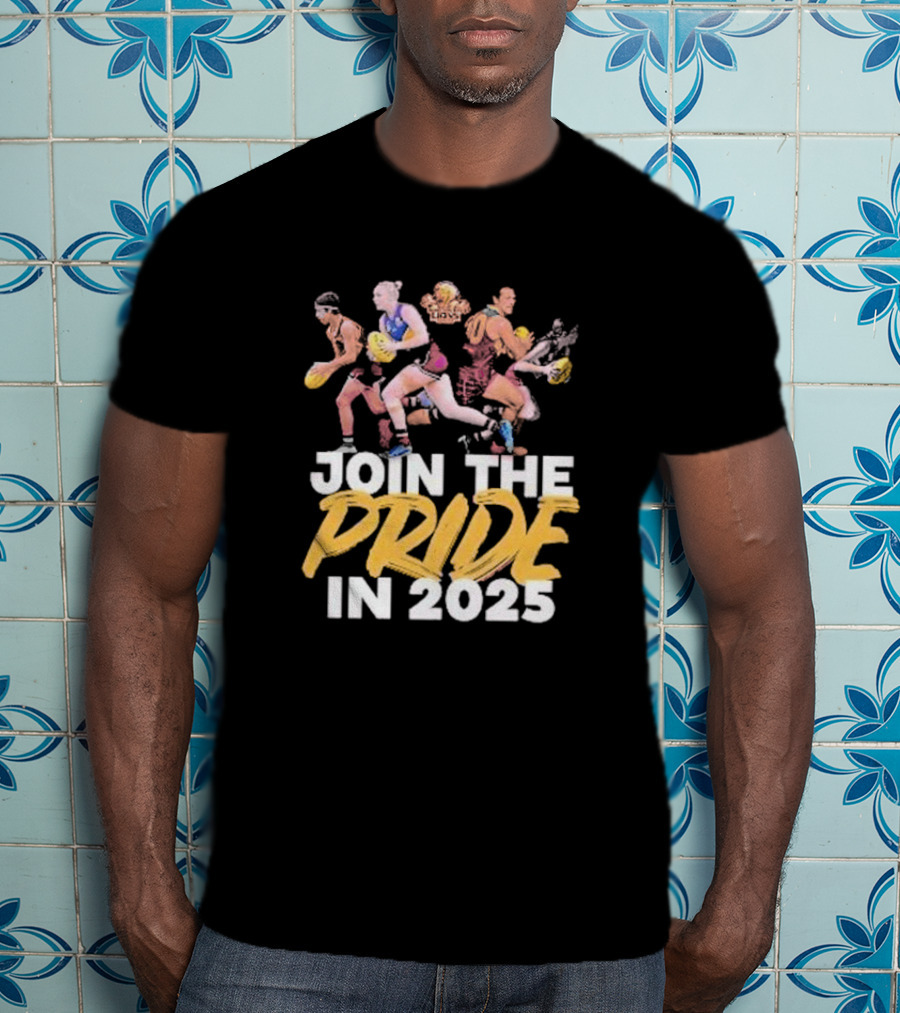 Brisbane Lions Women's Team Join The Pride In 2025 T-Shirt