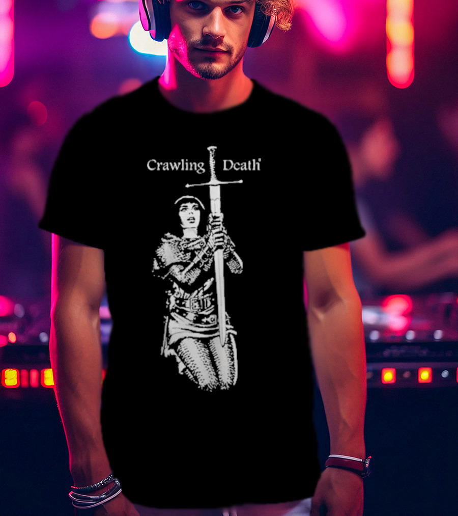Crawling Death Medieval Warrior With Sword T-Shirt