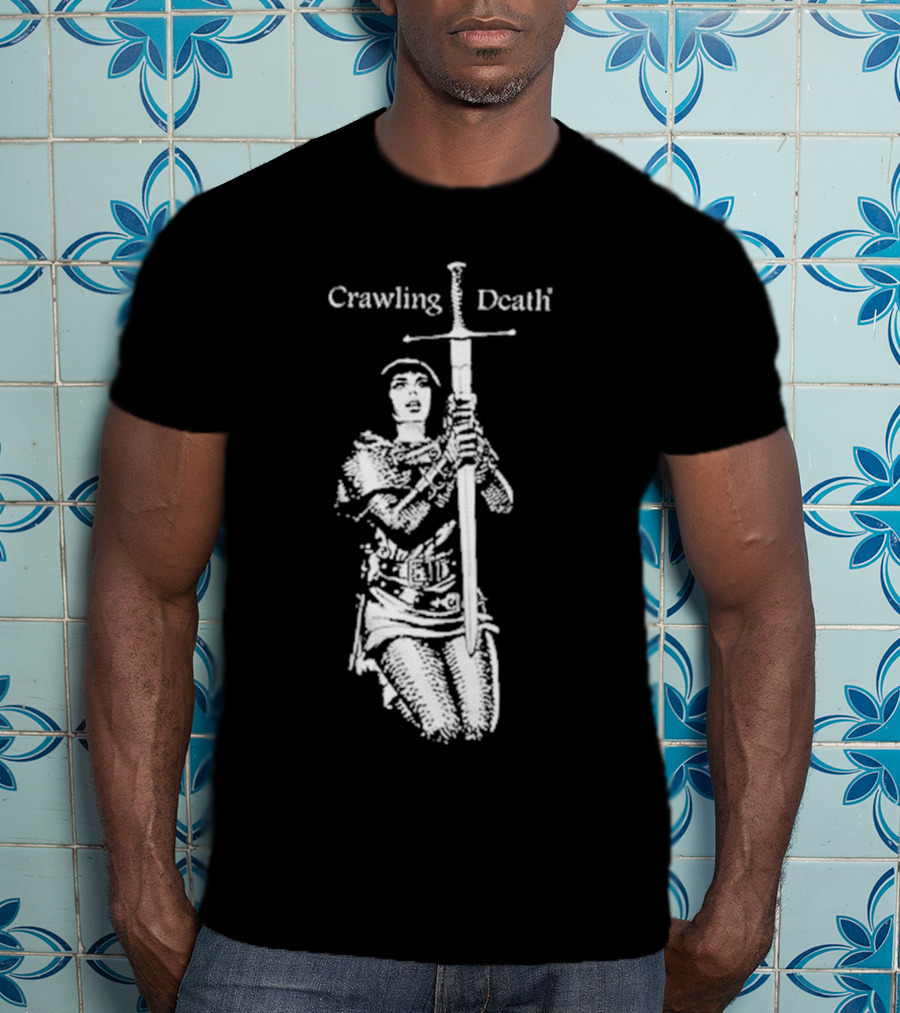 Crawling Death Medieval Warrior With Sword T-Shirt