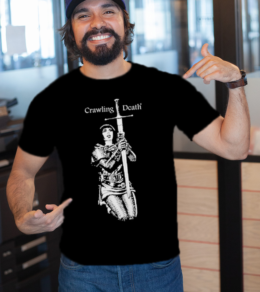 Crawling Death Medieval Warrior With Sword T-Shirt