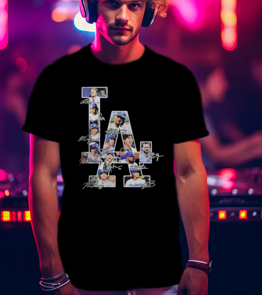 LA Dodgers Signature Collage T-Shirt