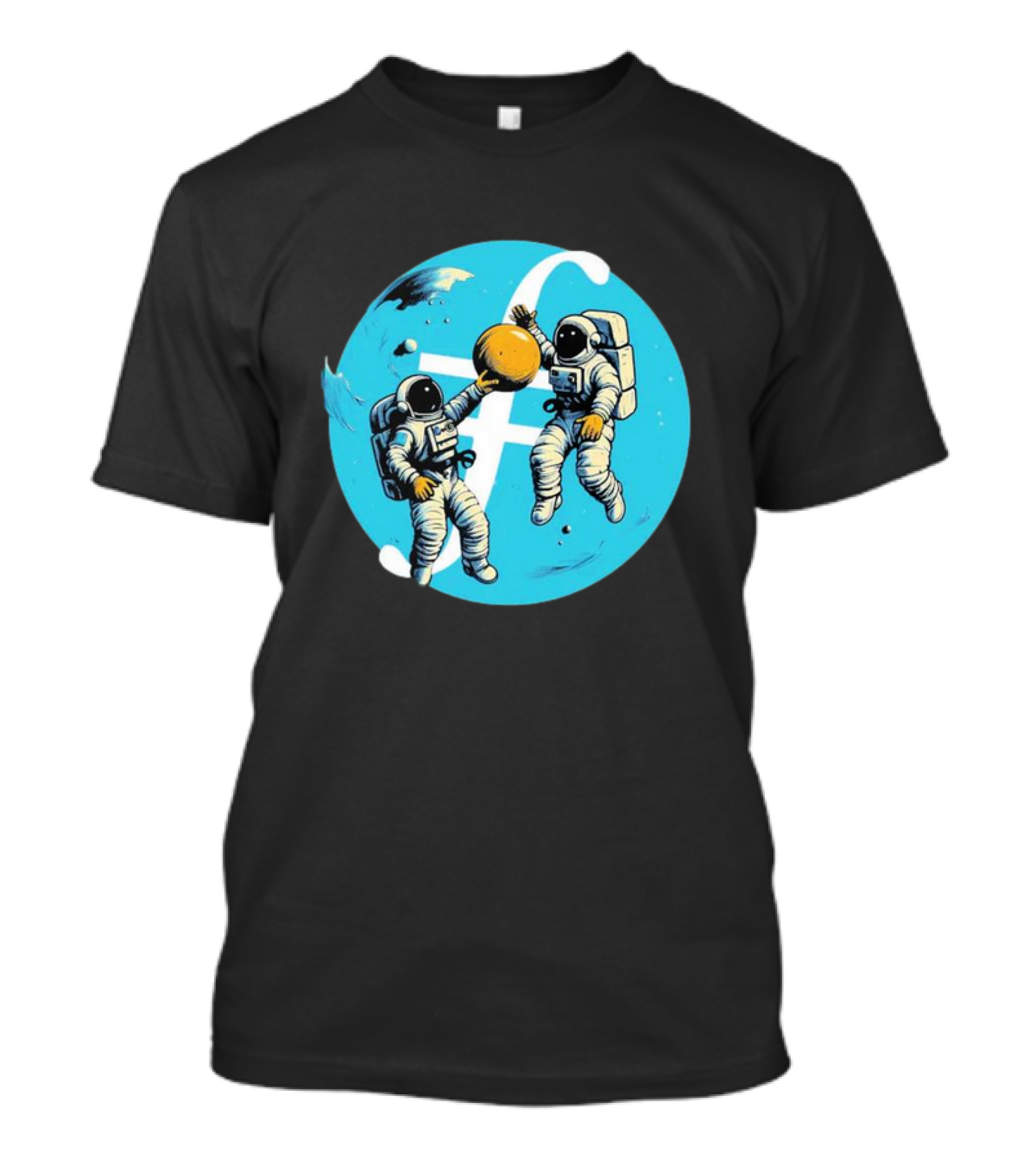 Filecoin ⨎ Astronauts In Space With Cryptocurrency T-Shirt