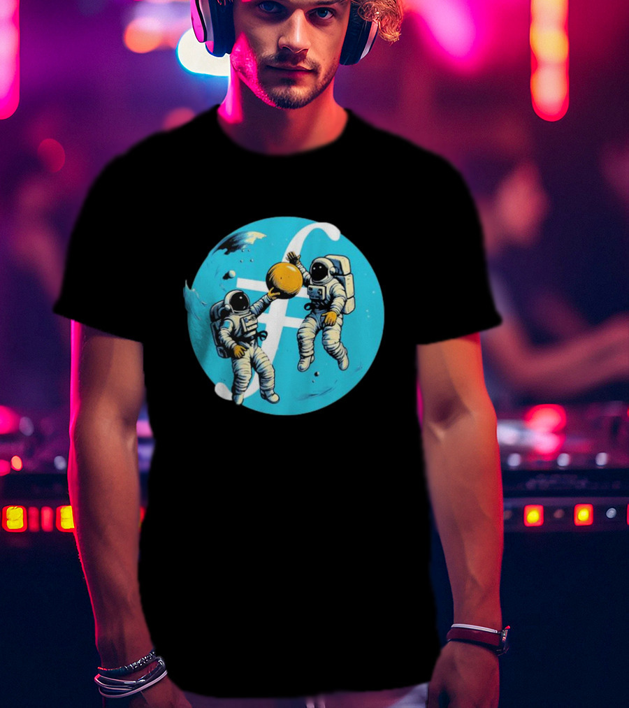 Filecoin ⨎ Astronauts In Space With Cryptocurrency T-Shirt