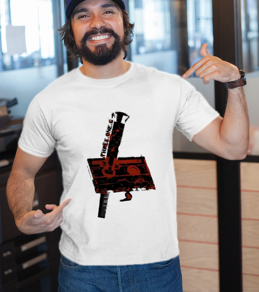 Three One G Records Sound Style Violence Cassette Gun Combination T-Shirt