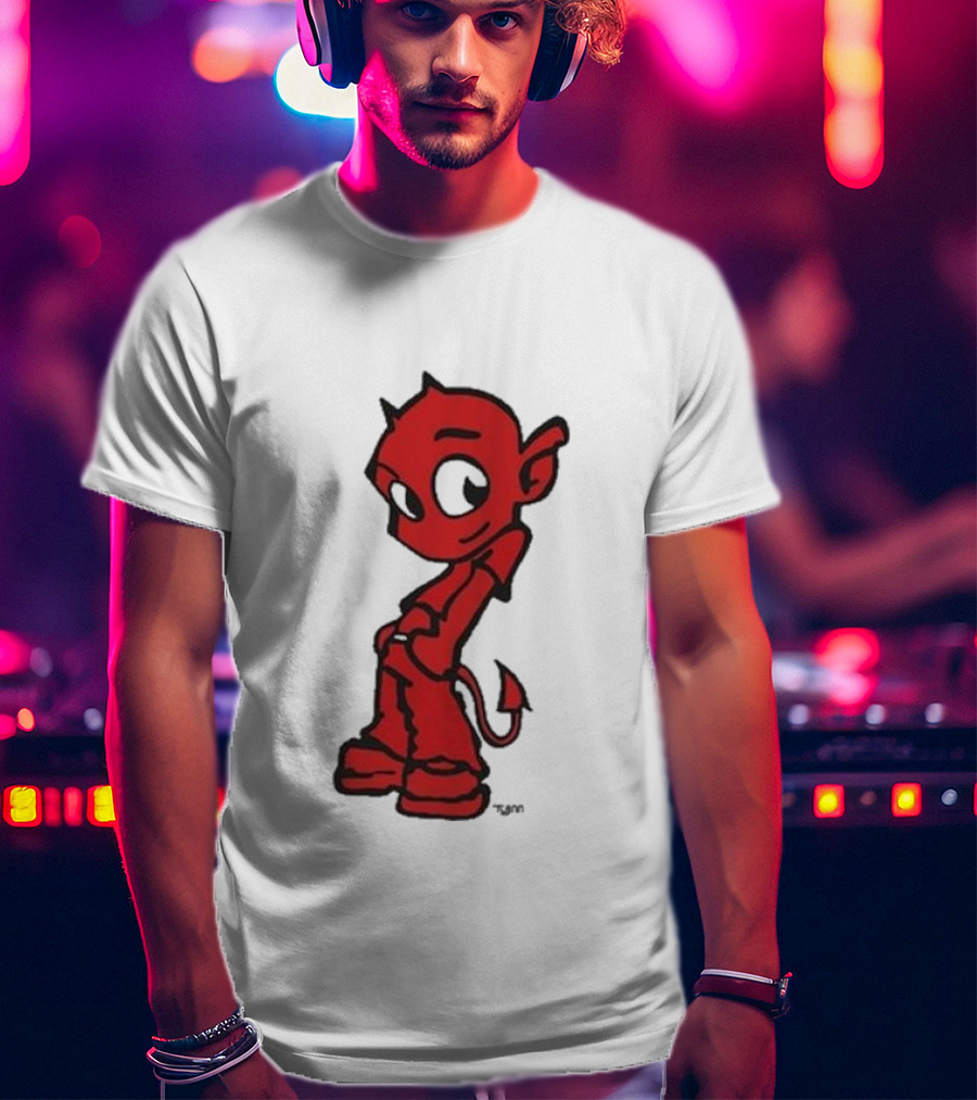 Toro Y Moi Tym Devil Red Cartoon Character T-Shirt