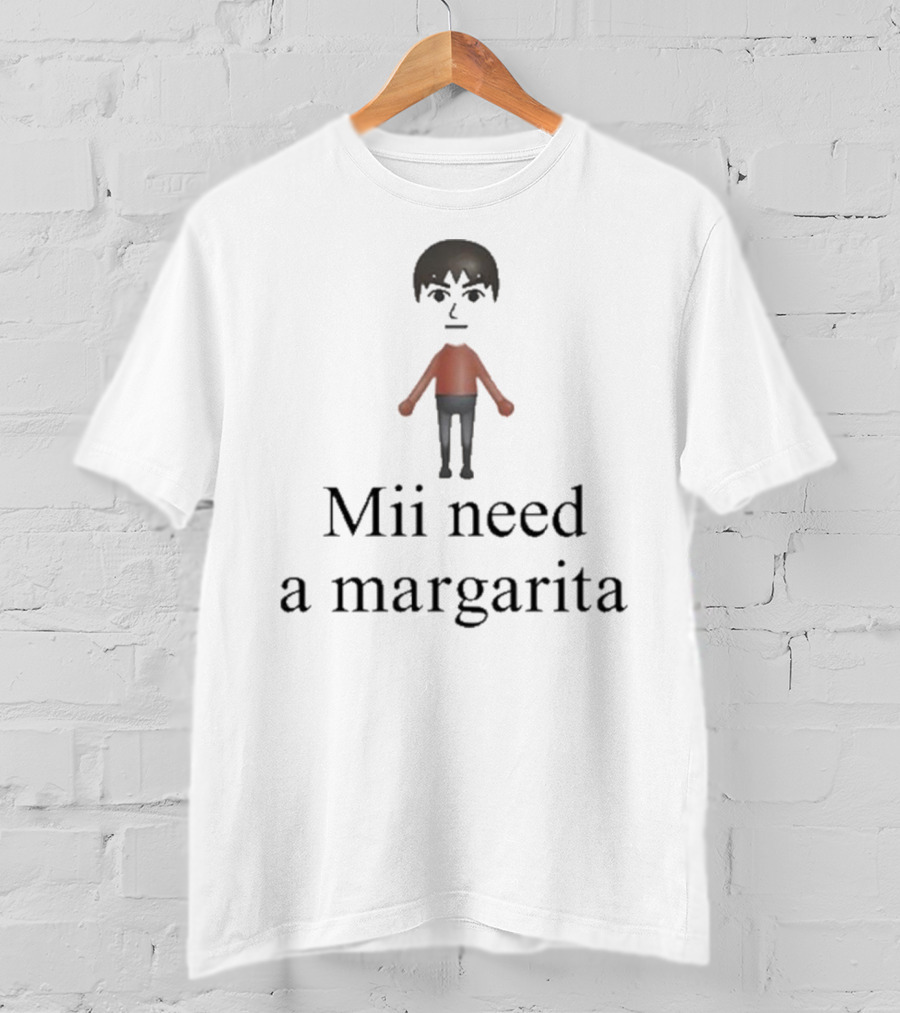 Unethical Threads Mii Character Craves A Margarita T-Shirt
