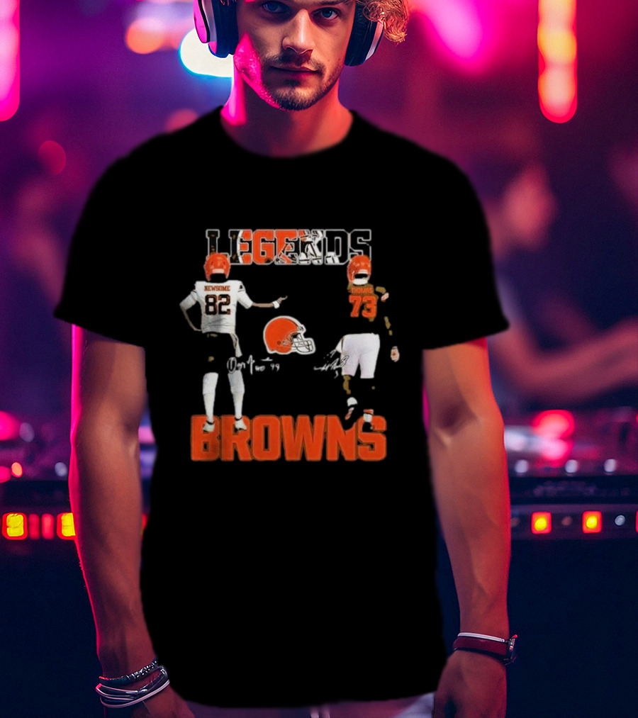 Cleveland Browns Legends Newsome Thomas 82 73 T-Shirt