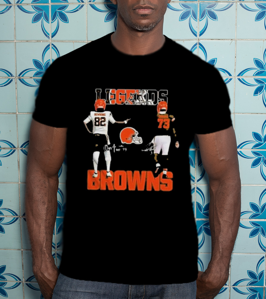 Cleveland Browns Legends Newsome Thomas 82 73 T-Shirt