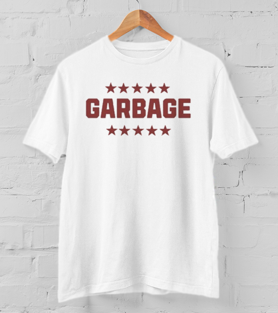 Chad Garbage Star Pattern Emblem T-Shirt