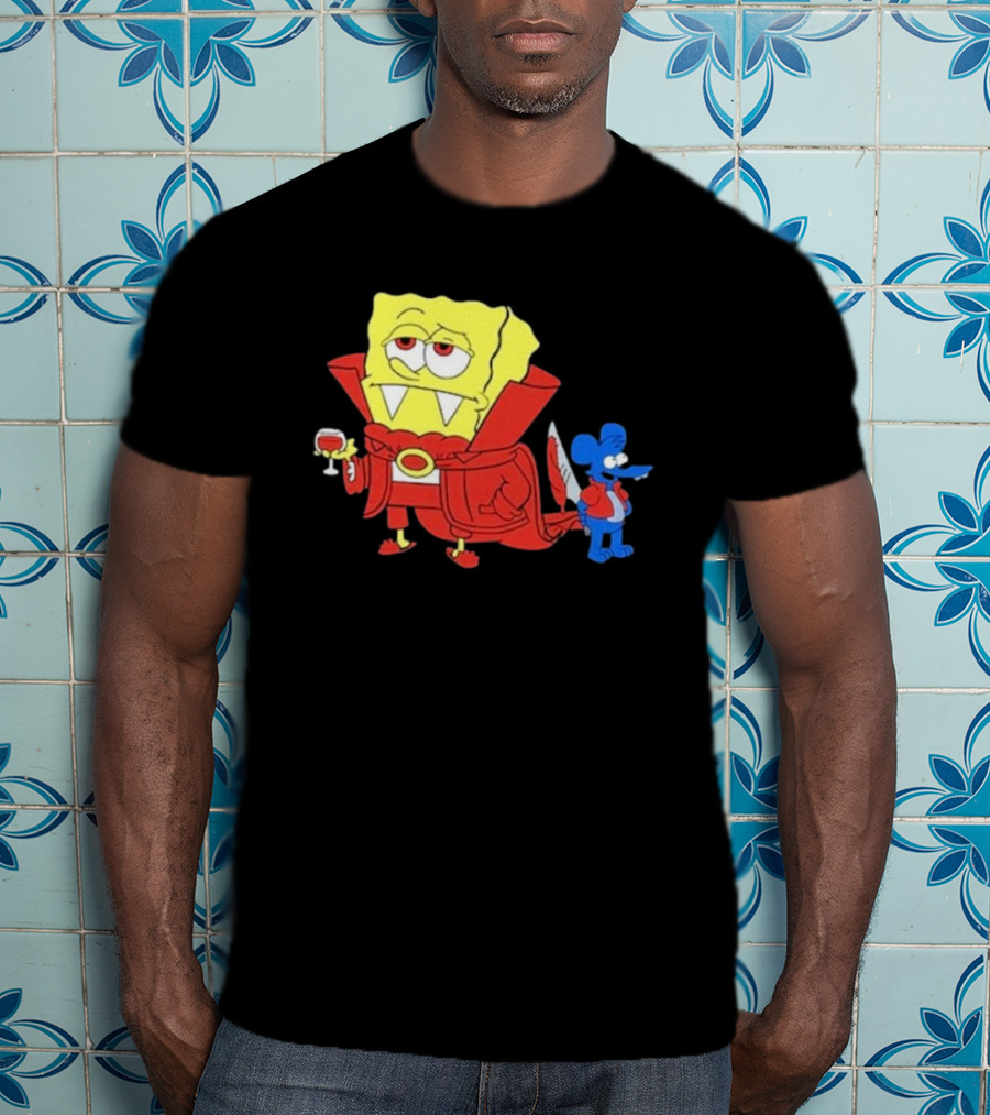 Double’S Bobsferatu SpongeBob Vampire Simpsons Möbius T-Shirt