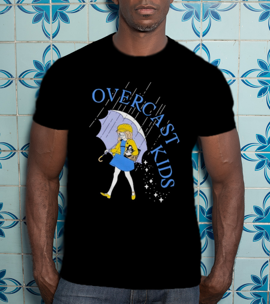 Overcast Kids Under Umbrella T-Shirt