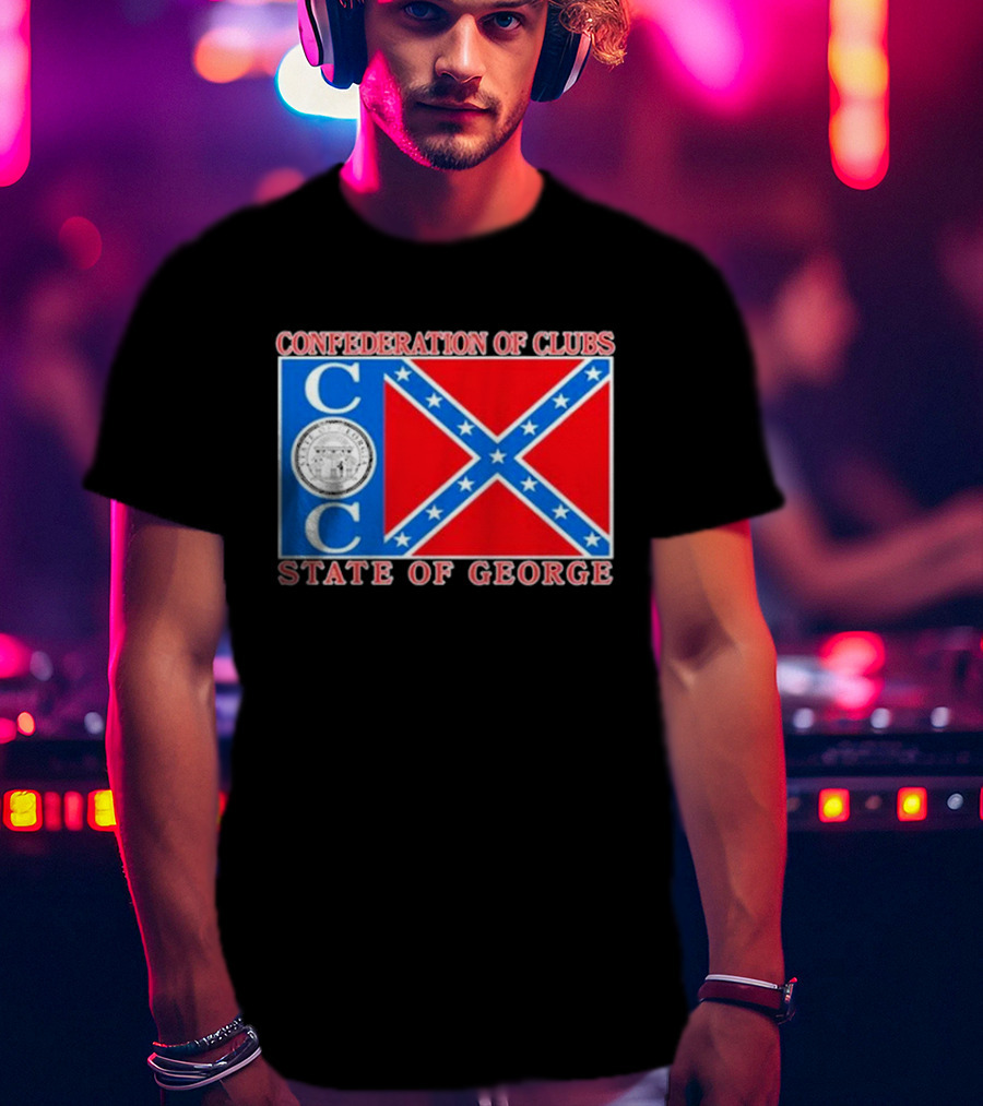The Good Liars Confederation Of Clubs COC State Of Georgia Flag T-Shirt