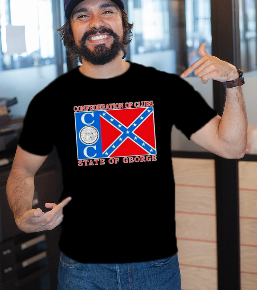 The Good Liars Confederation Of Clubs COC State Of Georgia Flag T-Shirt