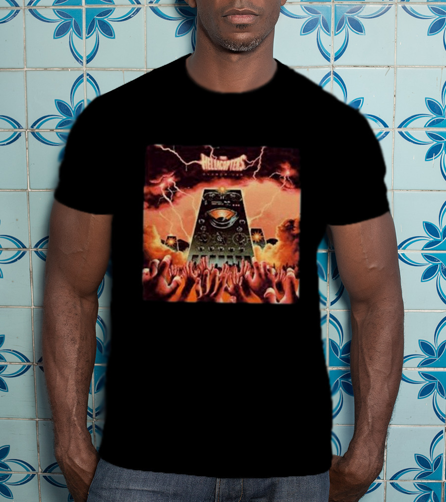 The Hellacopters Overdriver Lightning Hands Amplifier T-Shirt