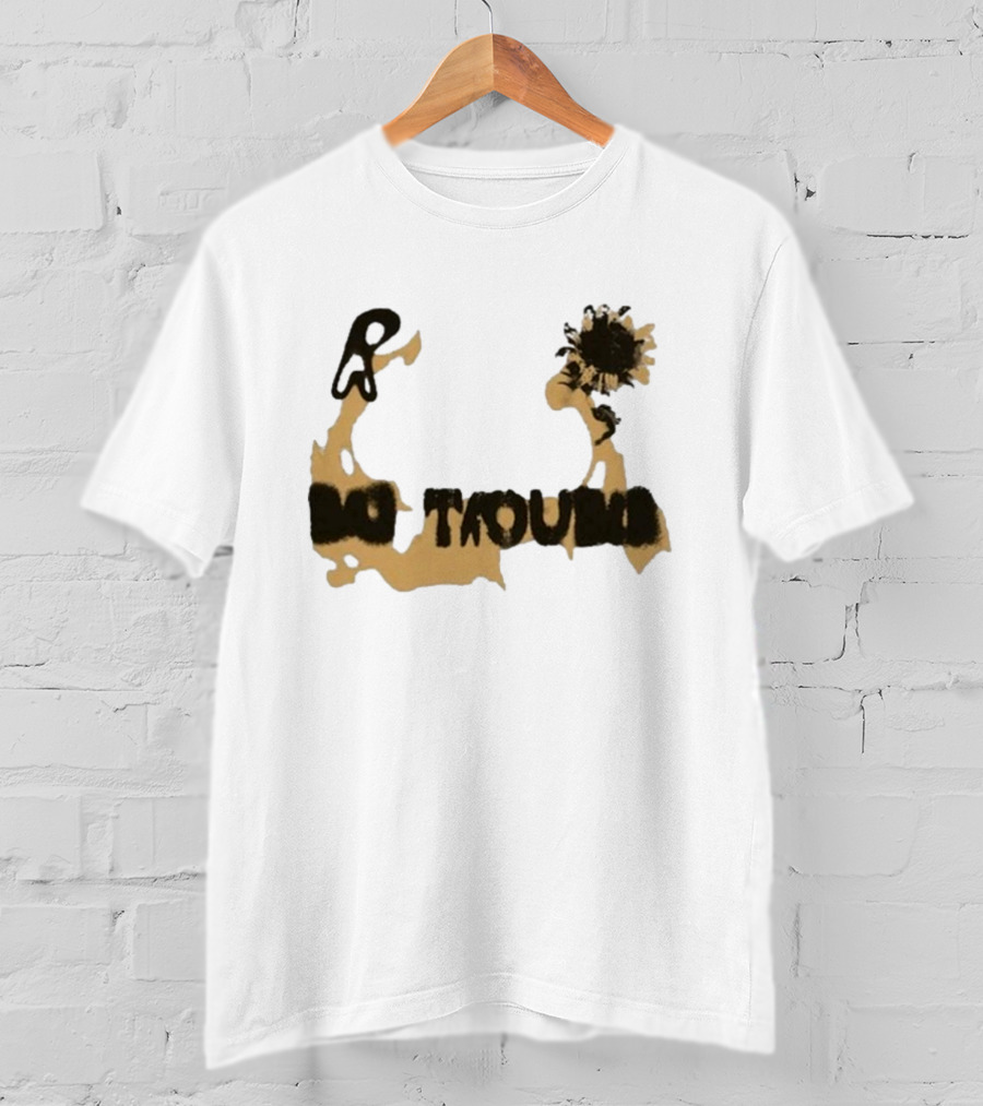 Big Trouble Beige Sunflower T-Shirt