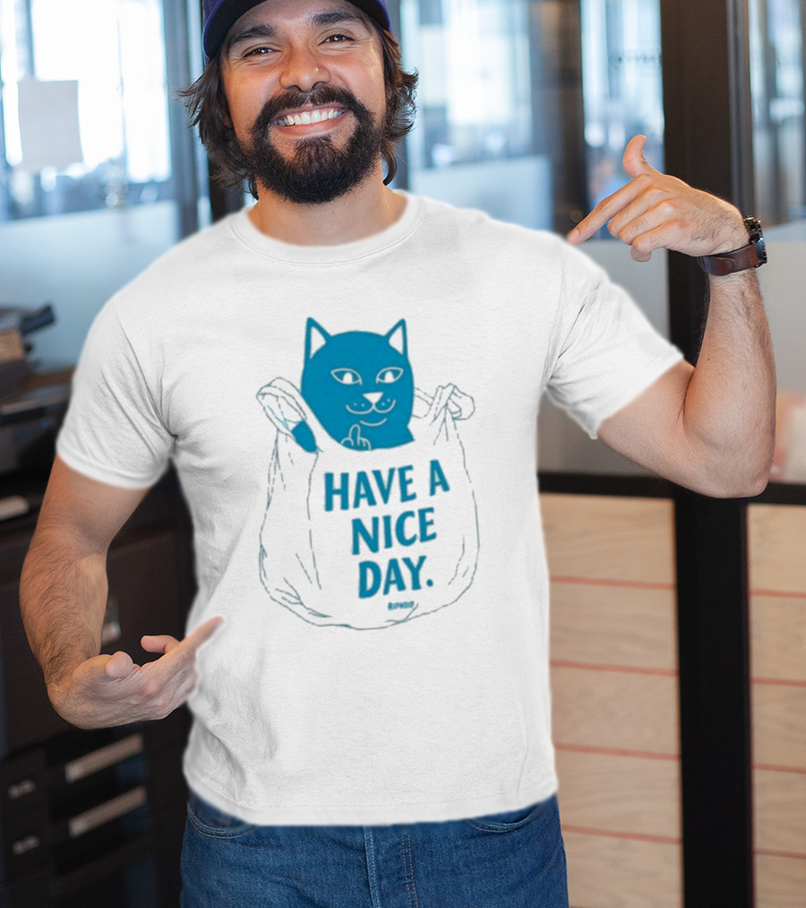 Ripndip Have A Nice Day Cat Bag T-Shirt