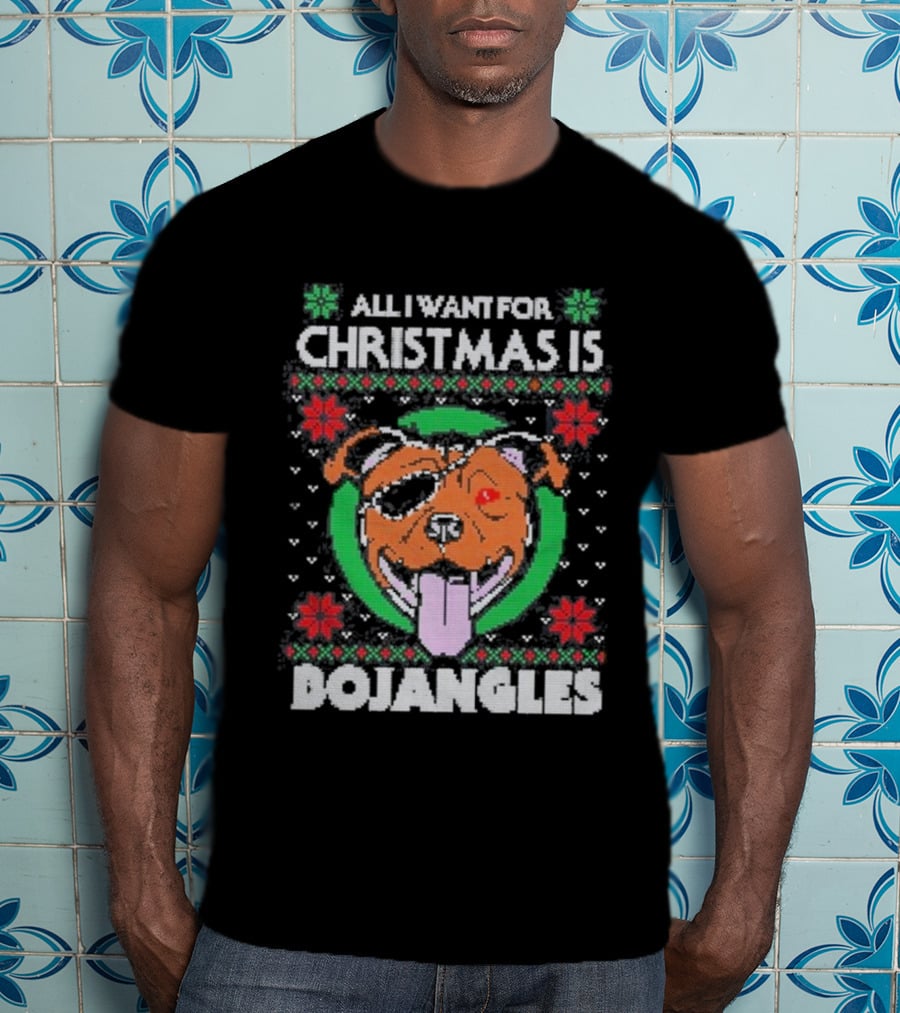 All I Want For Christmas Is Bojangles Dog Holiday T-Shirt