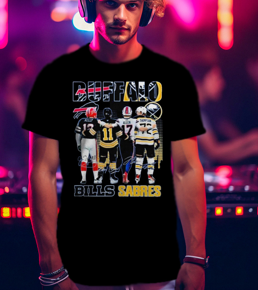 Buffalo Bills Sabres Kelly Allen Thompson T-Shirt