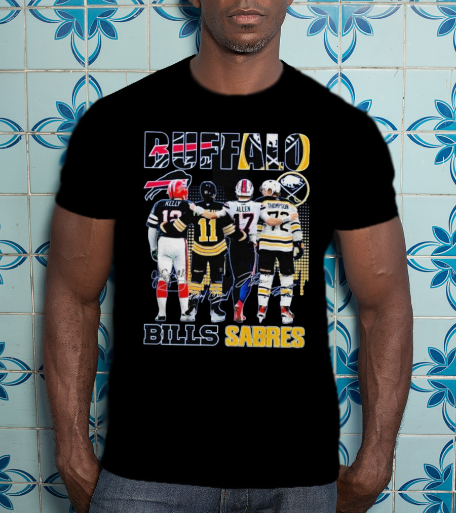 Buffalo Bills Sabres Kelly Allen Thompson T-Shirt