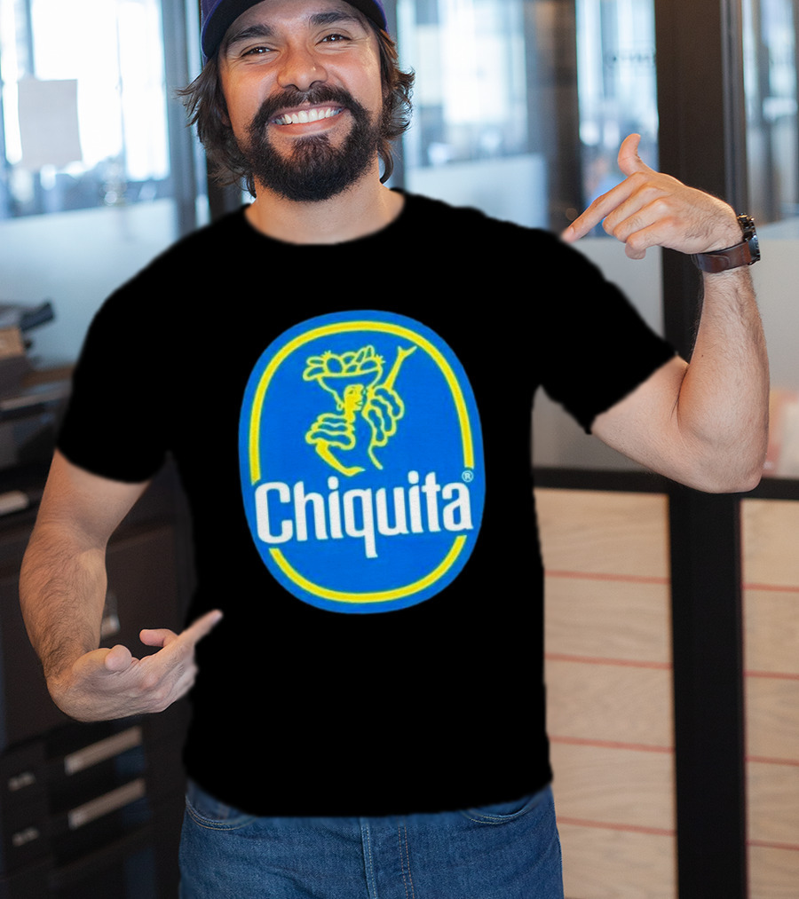 Chiquita Bananas Logo Iconic Blue And Yellow Emblem T-Shirt