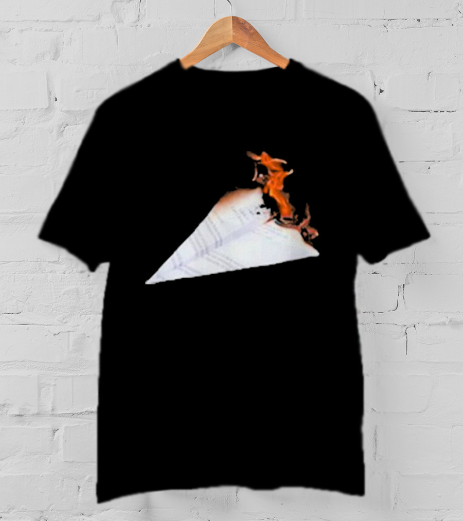 Lovejoyonline Lovejoy Nuisance Burning Paper Plane T-Shirt