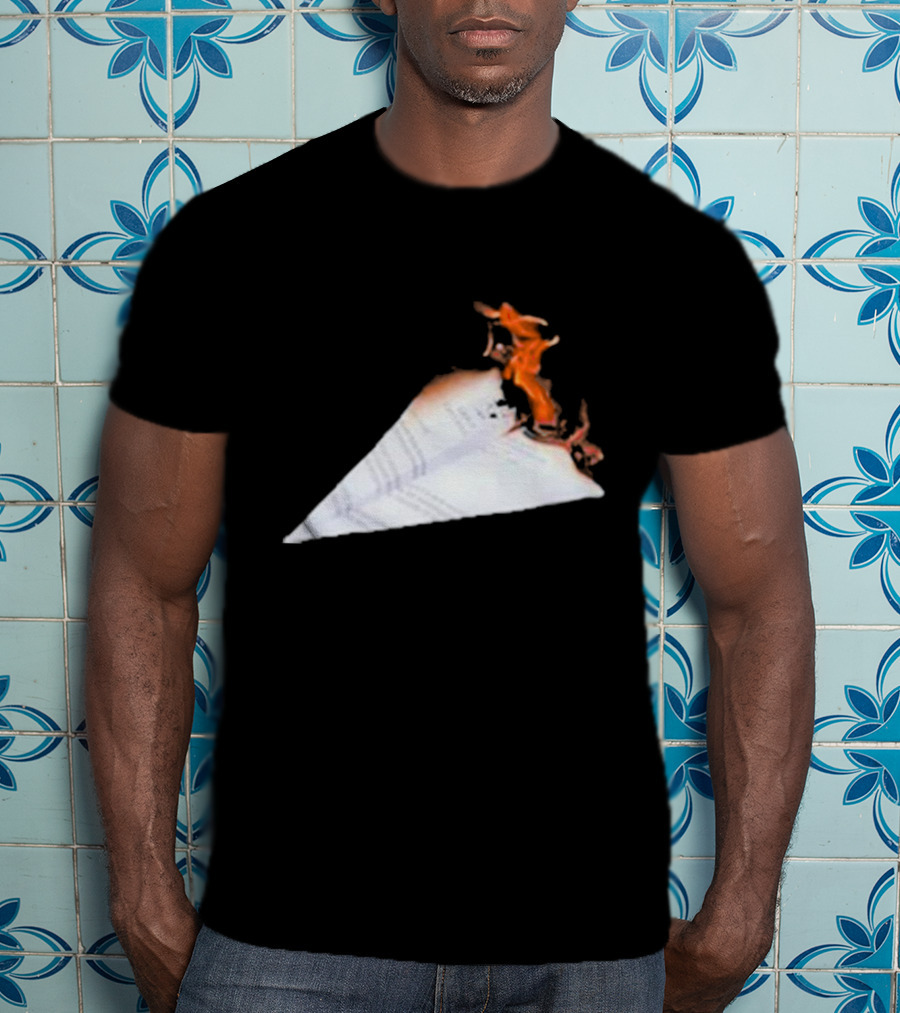 Lovejoyonline Lovejoy Nuisance Burning Paper Plane T-Shirt