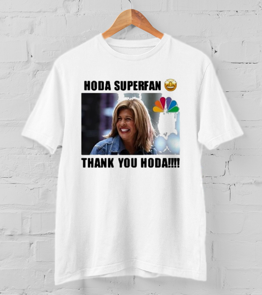 Hoda Superfan Thank You Hoda NBC Smiley Face T-Shirt