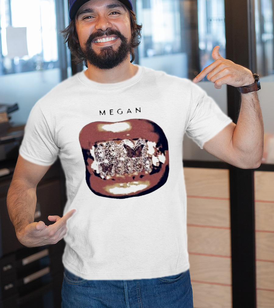 Megan Act II Grillz Diamond Bling Teeth T-Shirt